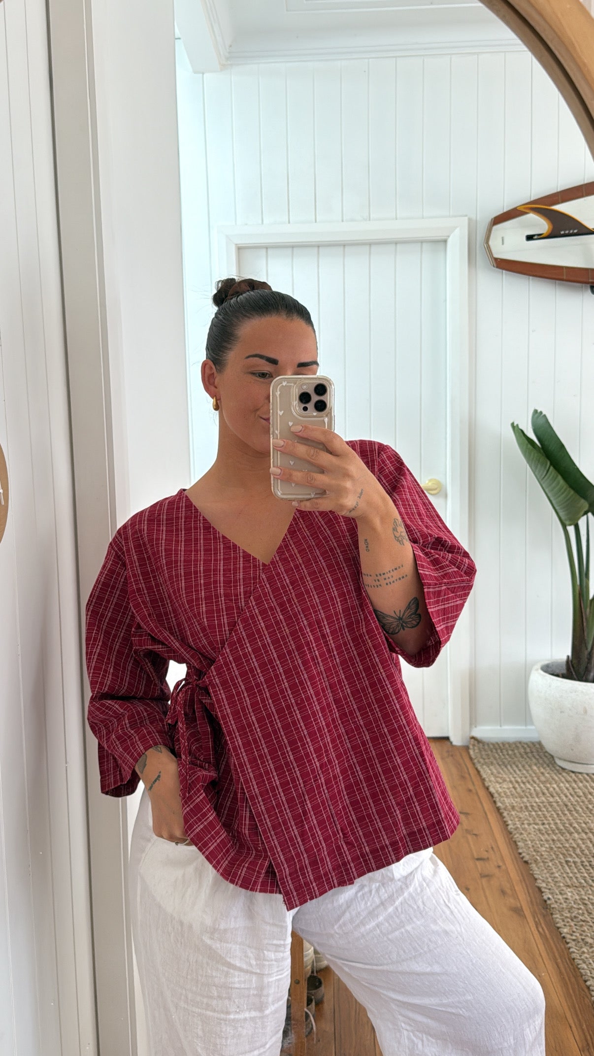 Women's Gingham Set | Cherry