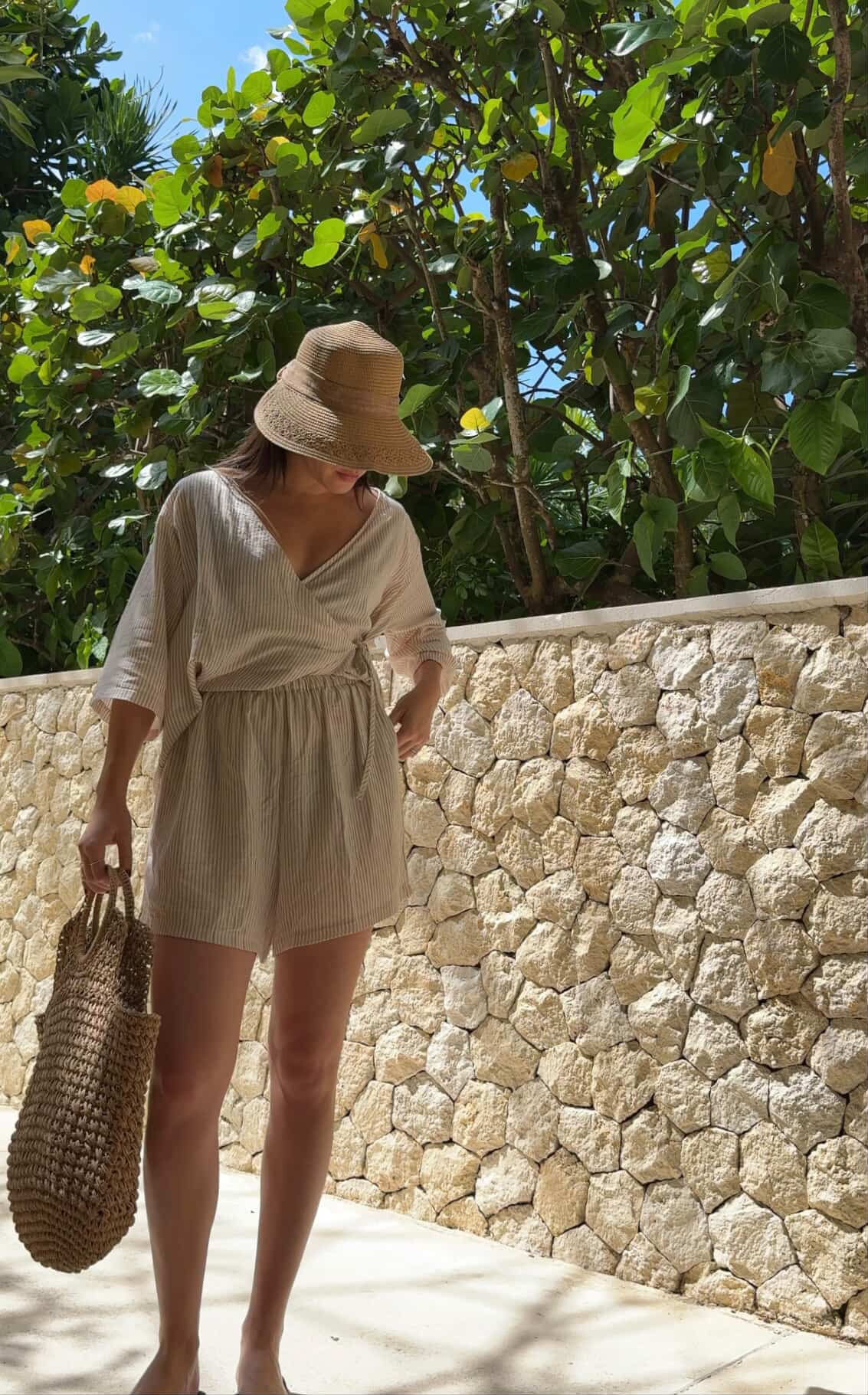 stripe wrap set | sand