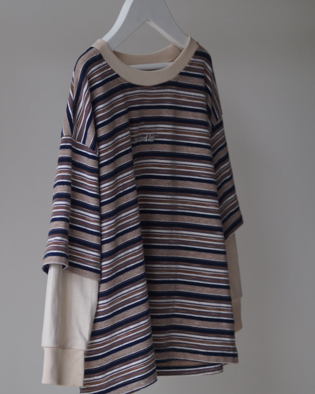 Old School Long Sleeve | Brown Stripe