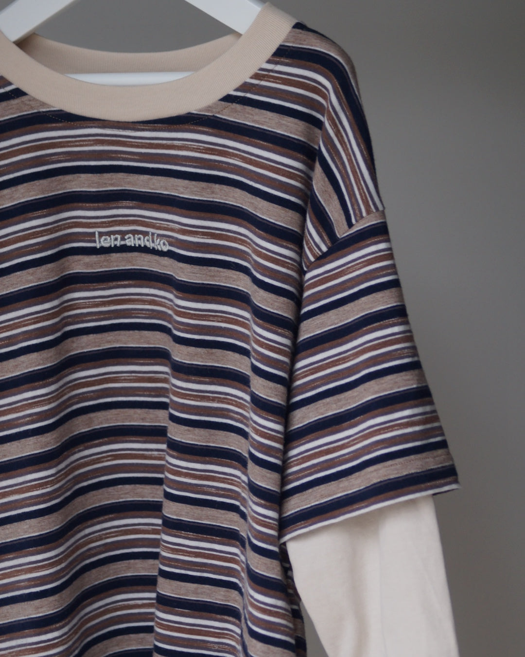 Old School Long Sleeve | Brown Stripe