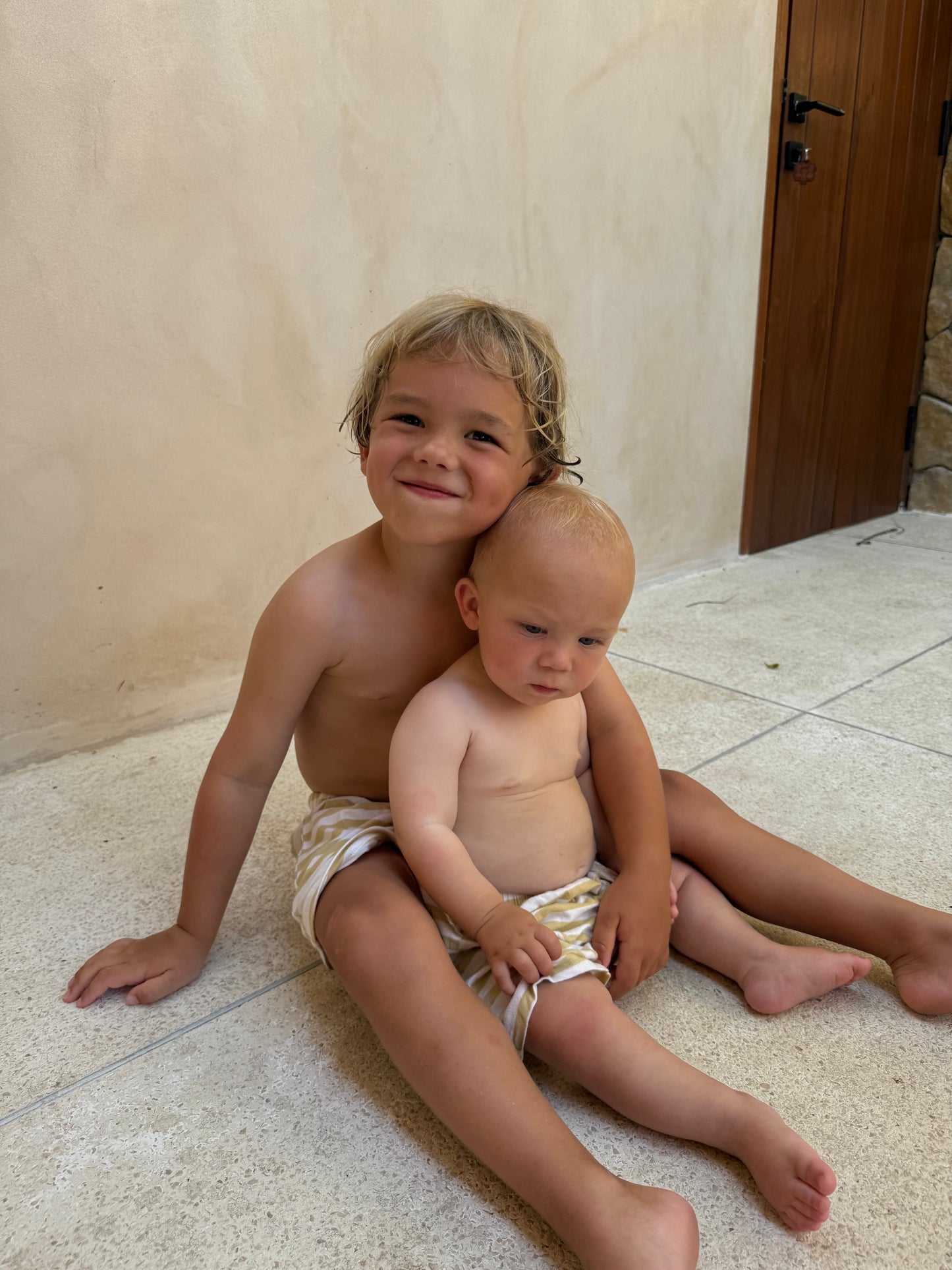 Stripe Shorts | Mustard Yellow