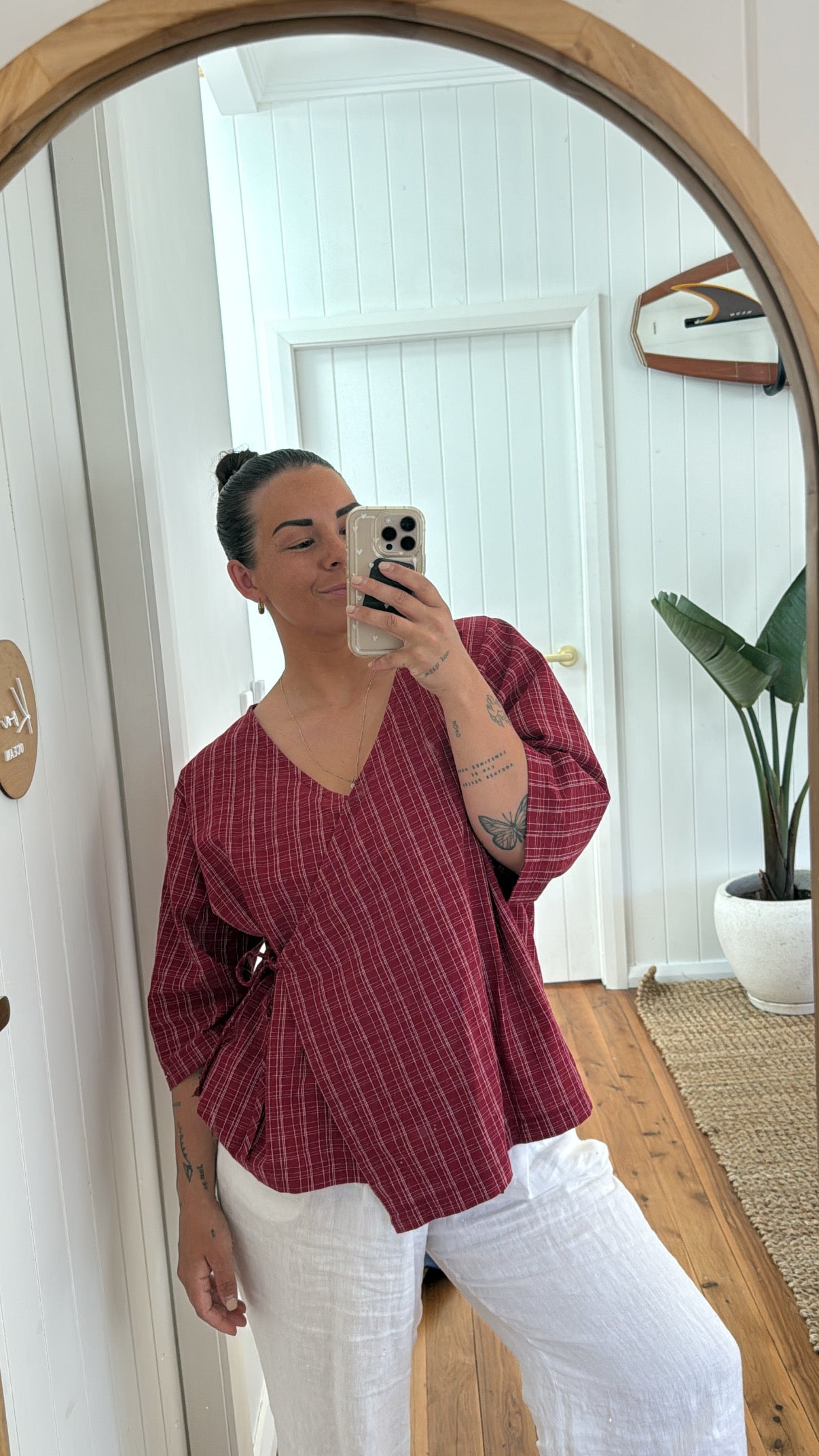Women's Gingham Set | Cherry