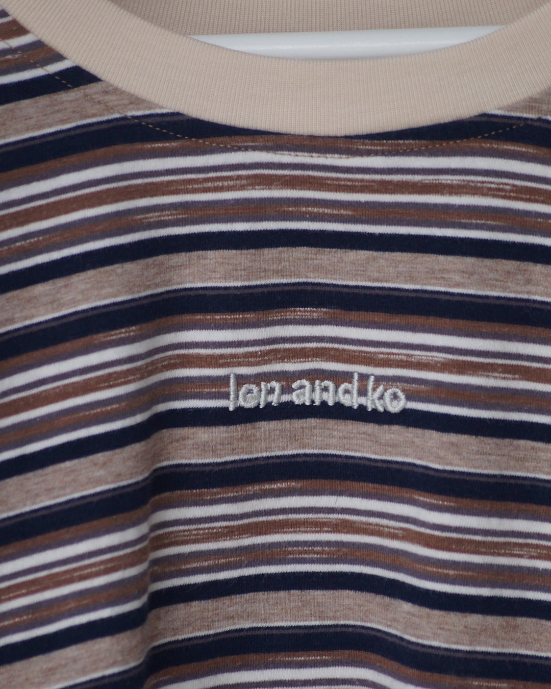 Old School Long Sleeve | Brown Stripe