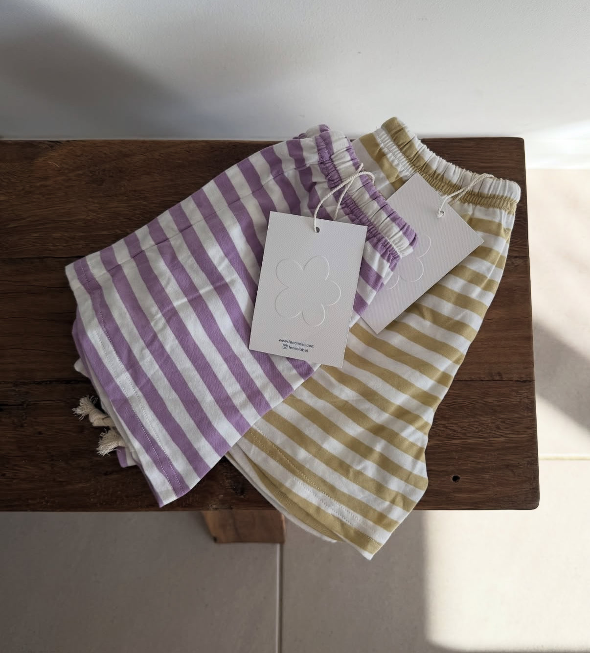 Stripe Shorts | Purple