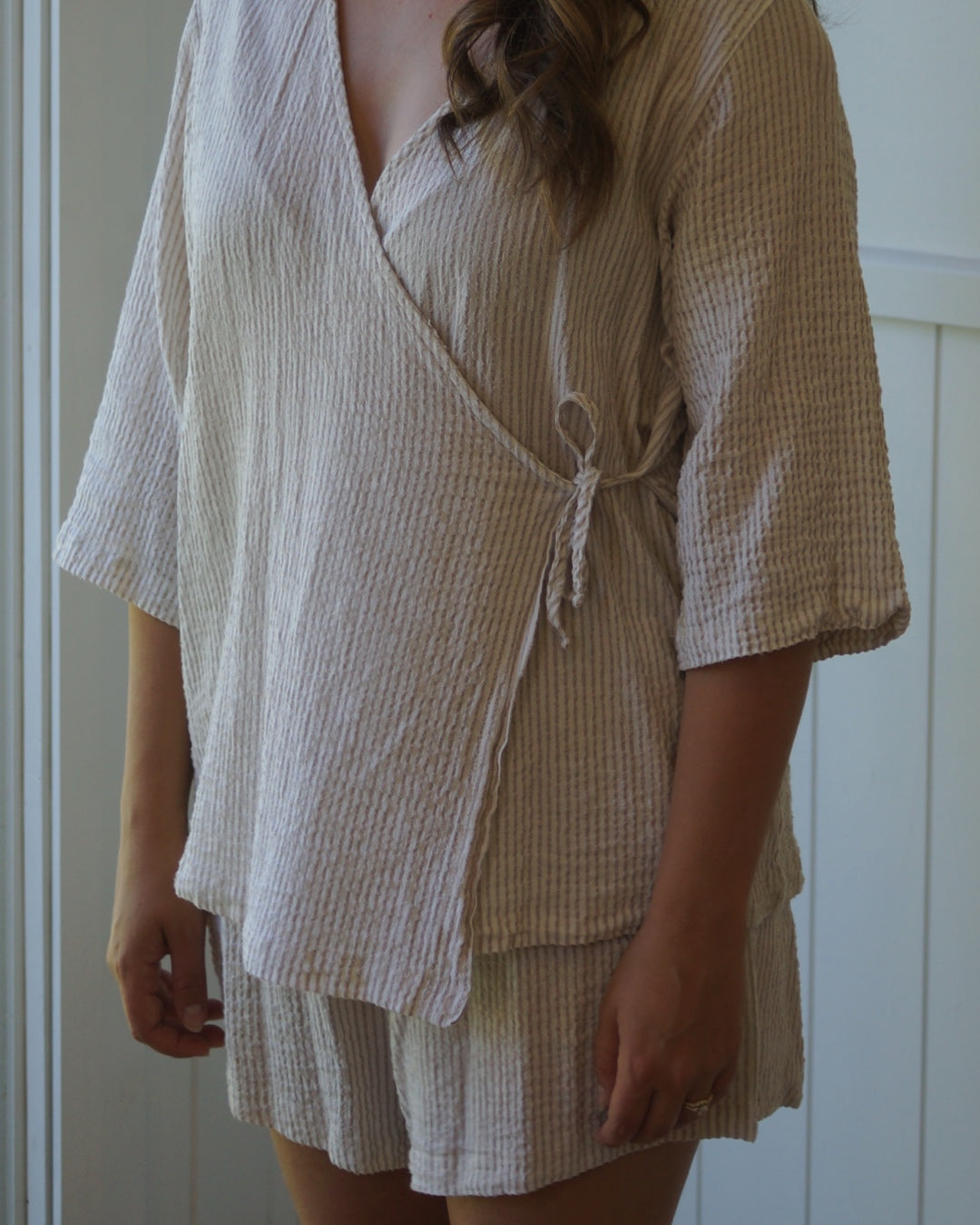 stripe wrap set | sand
