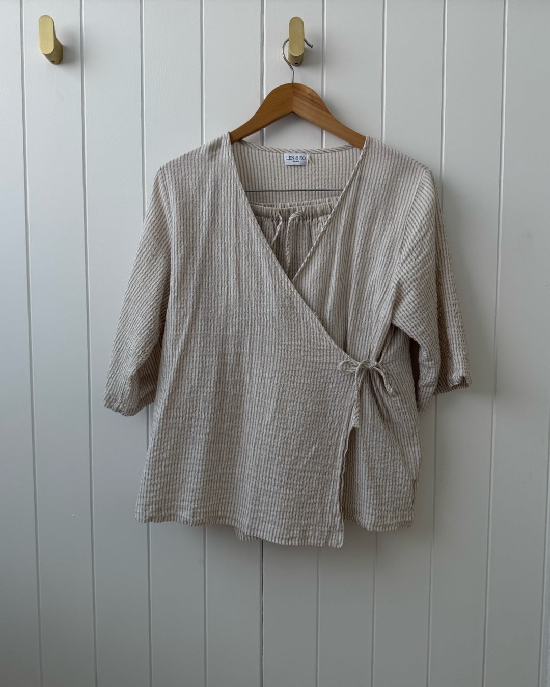stripe wrap set | sand