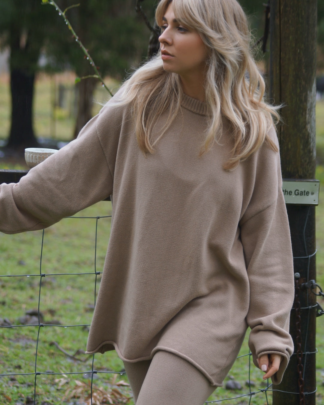 women’s slouch knit set