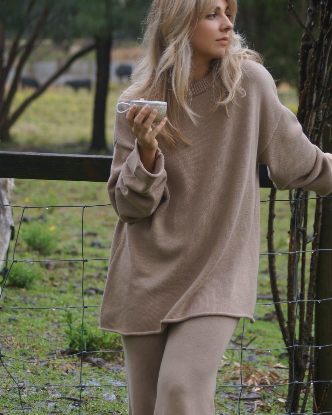 women’s slouch knit set