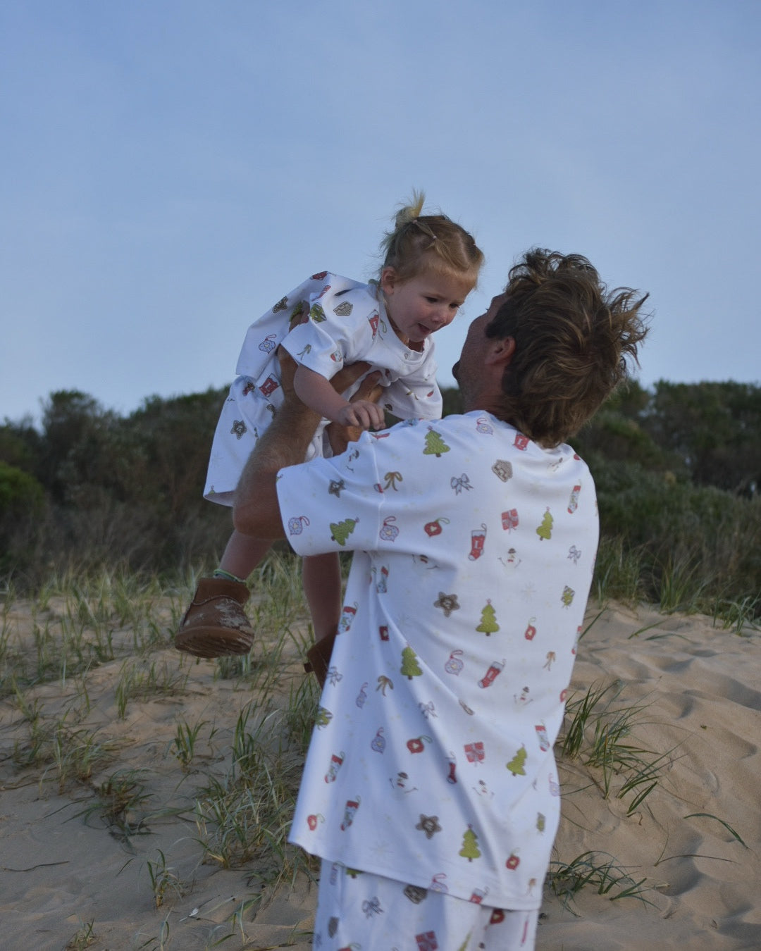 Unisex oversized tee - christmas pyjama set