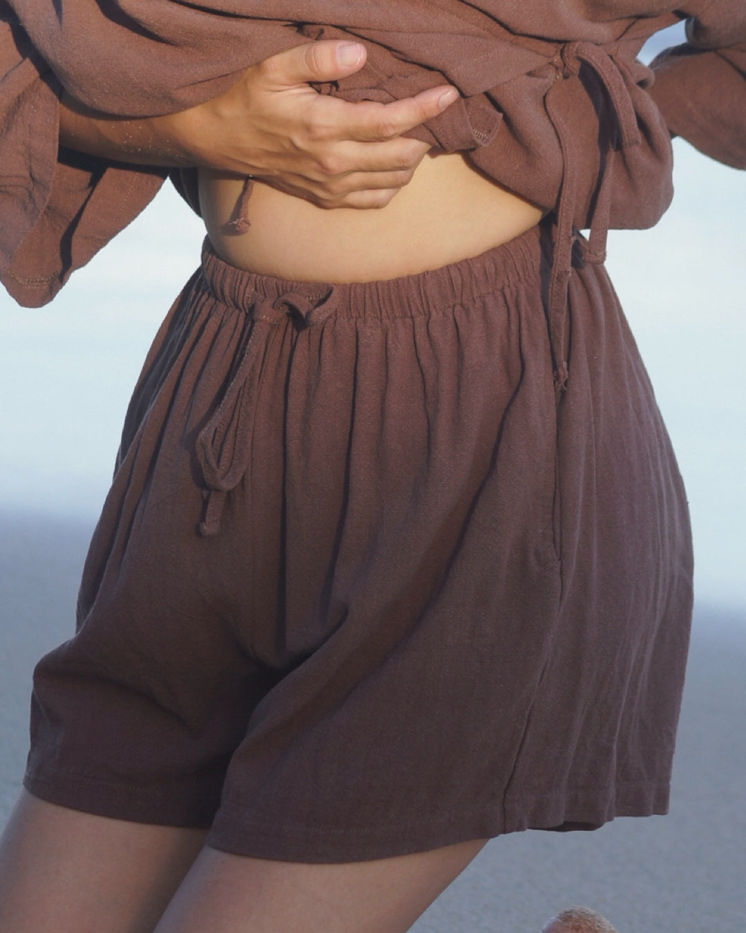 Holiday Shorts - Brown | APRIL PRE ORDER