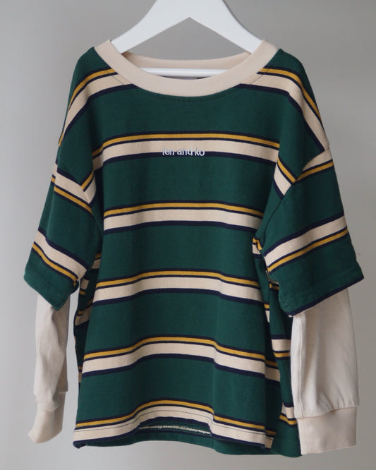 Old School Long Sleeve | Green Stripe