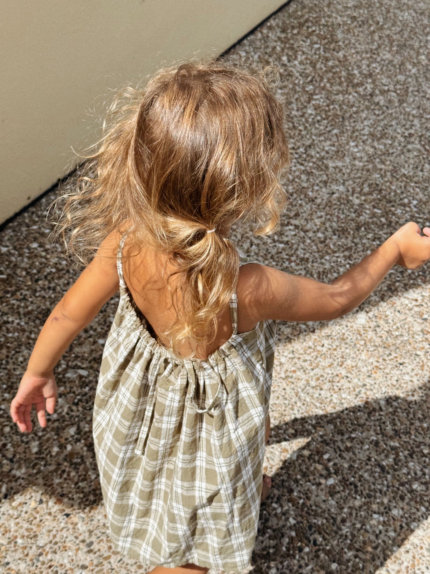 dress | green gingham