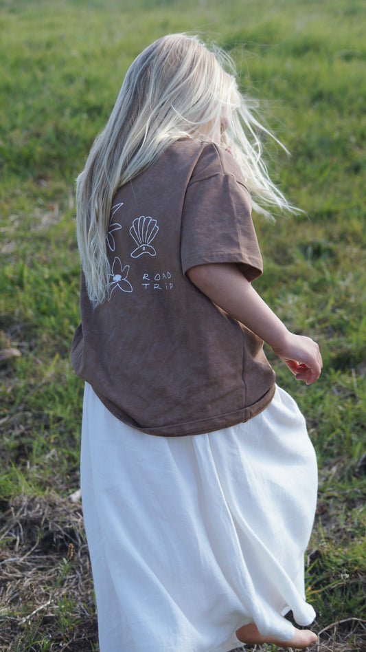 maxi skirt | cream