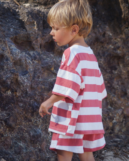 Stripe Shorts | Red