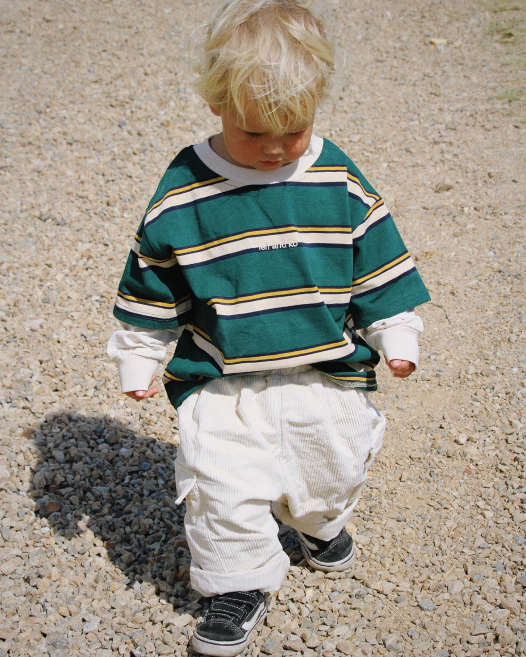 Old School Long Sleeve | Green Stripe