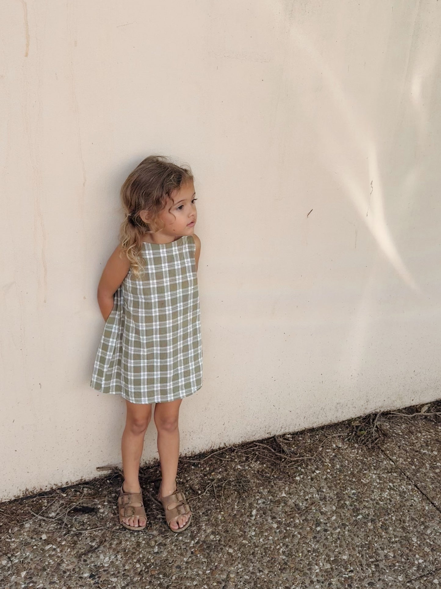 dress | green gingham