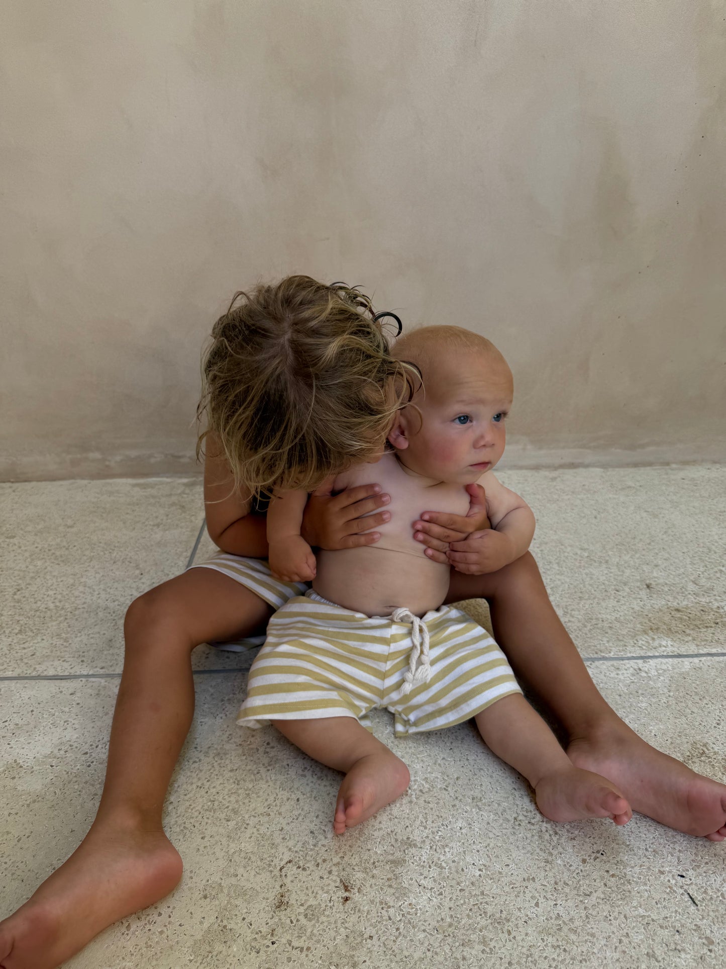 Stripe Shorts | Mustard Yellow