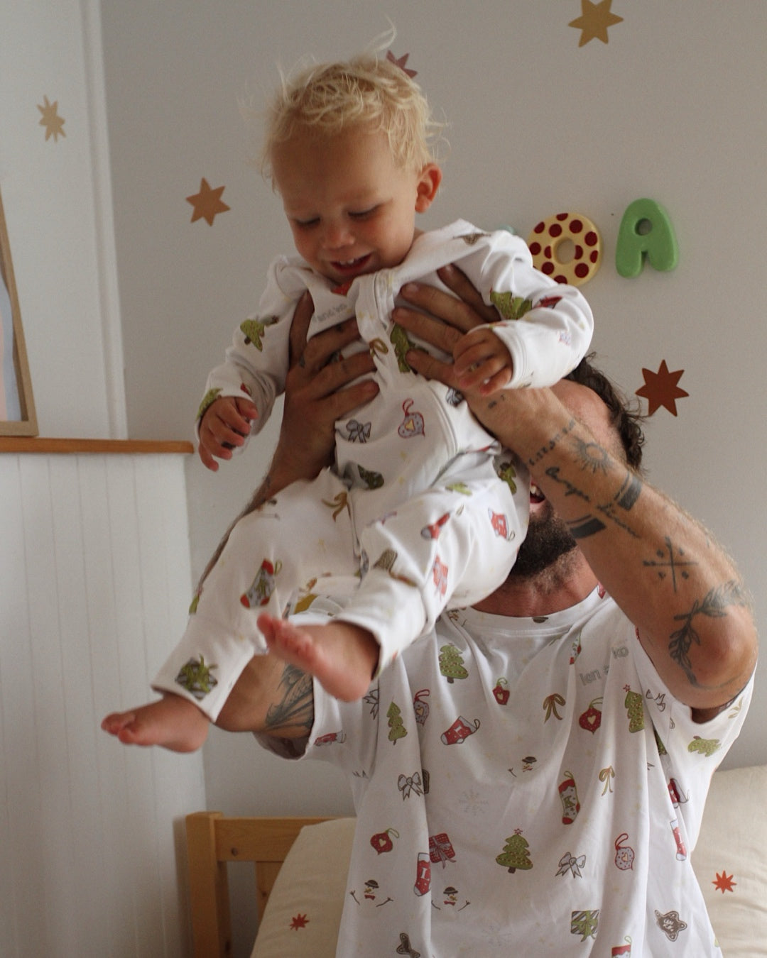 Clara Christmas Pyjama Onesie | Baby