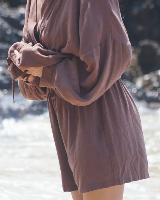 Holiday Shorts - Brown | APRIL PRE ORDER