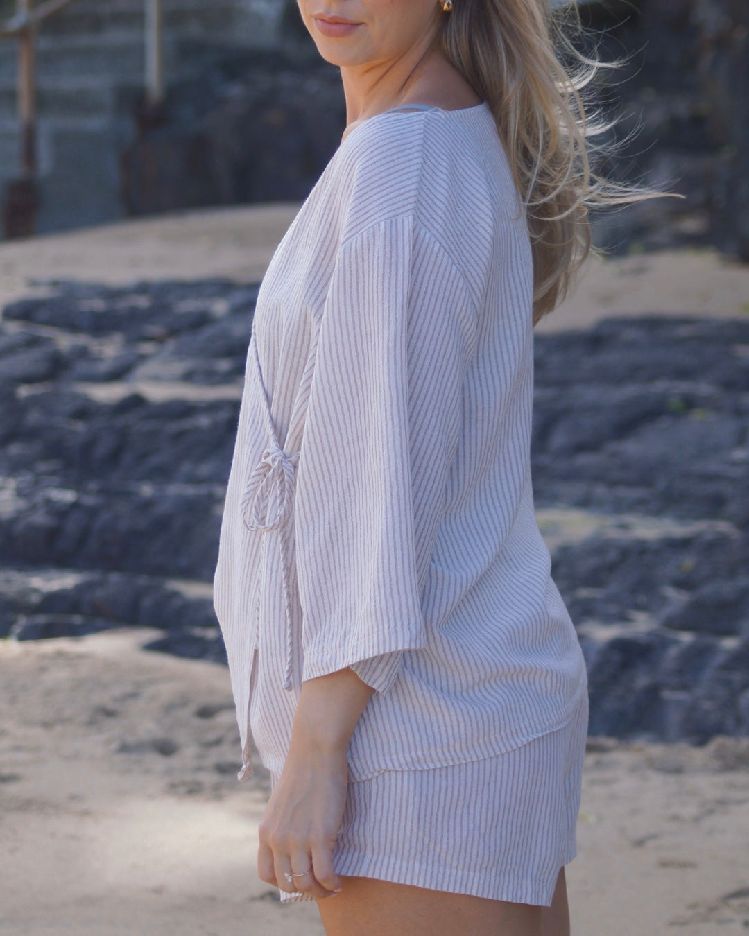 stripe wrap set | sand