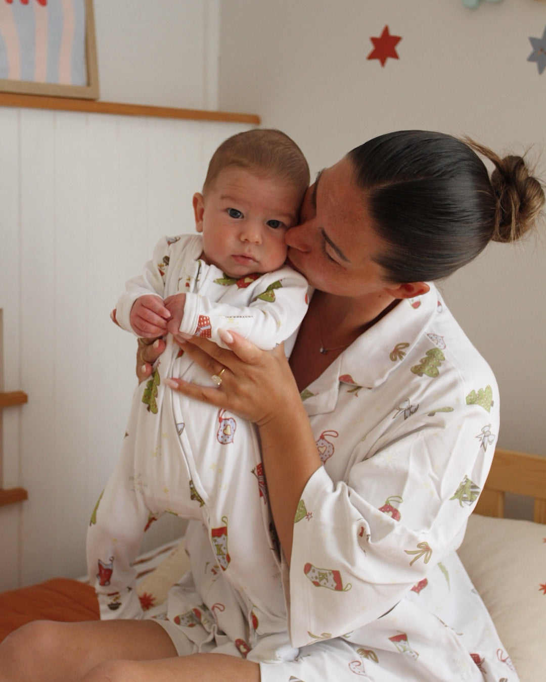Clara Christmas Pyjama Onesie | Baby