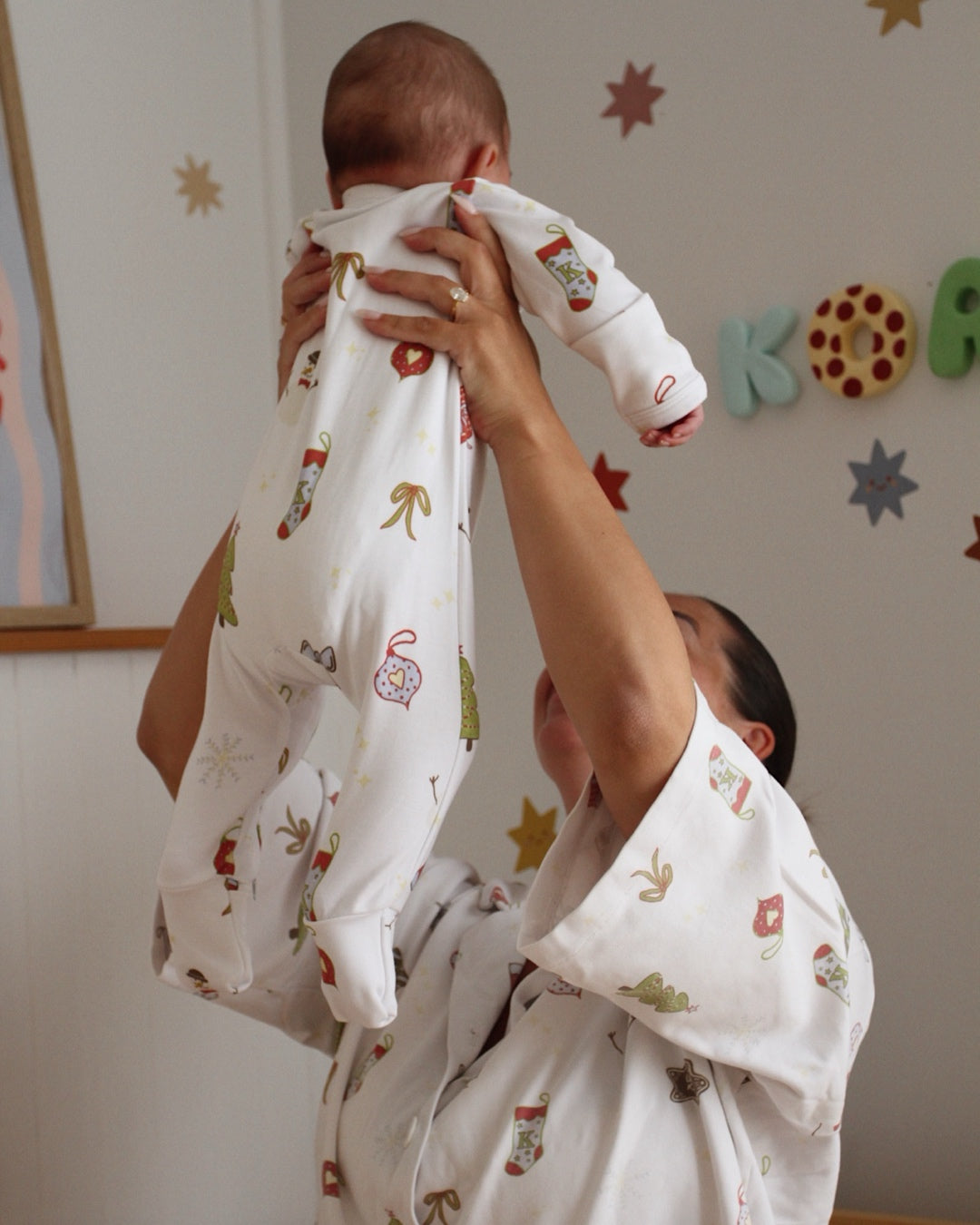 Clara Christmas Pyjama Onesie | Baby