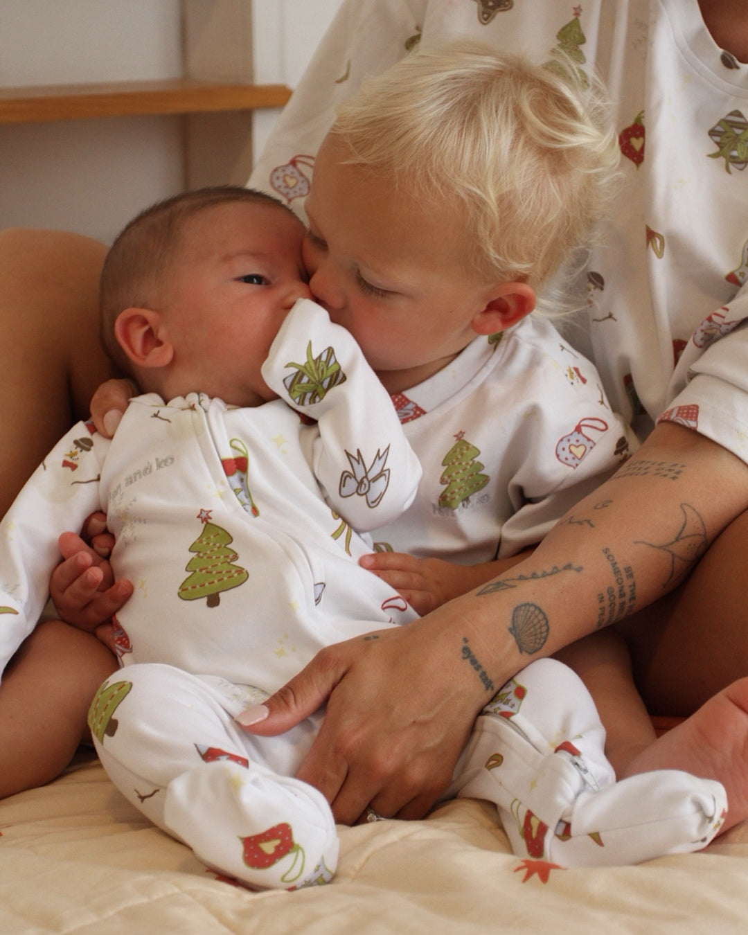 Clara Christmas Pyjama Onesie | Baby