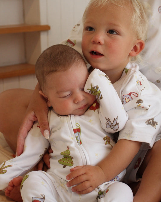 Clara Christmas Pyjama Onesie | Baby