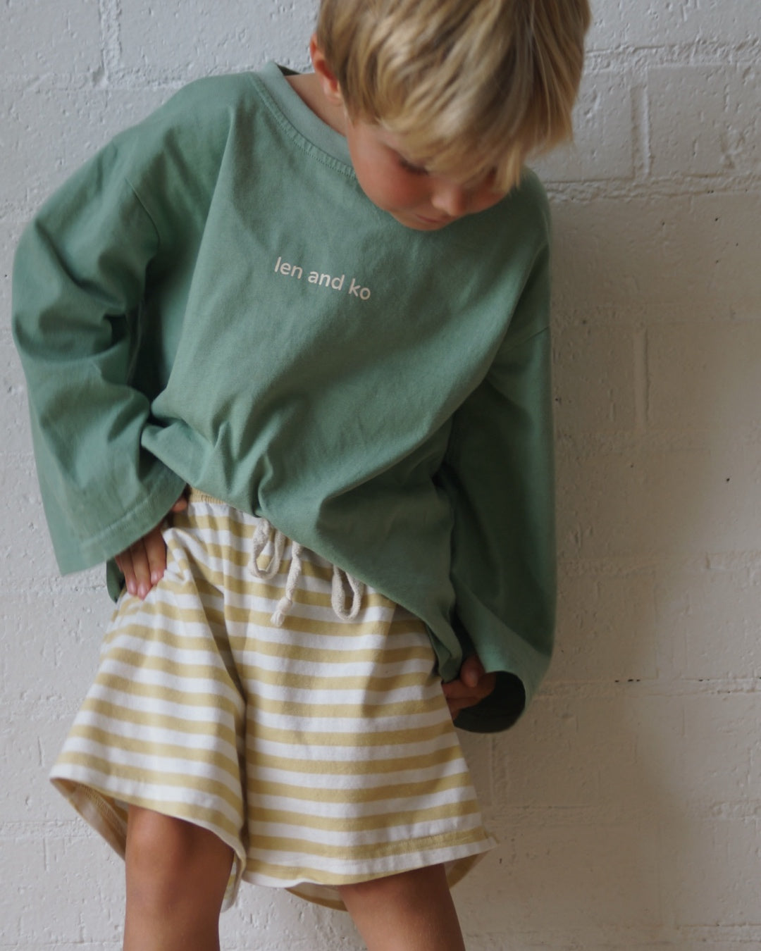 Cotton Stripe Shorts | Honey