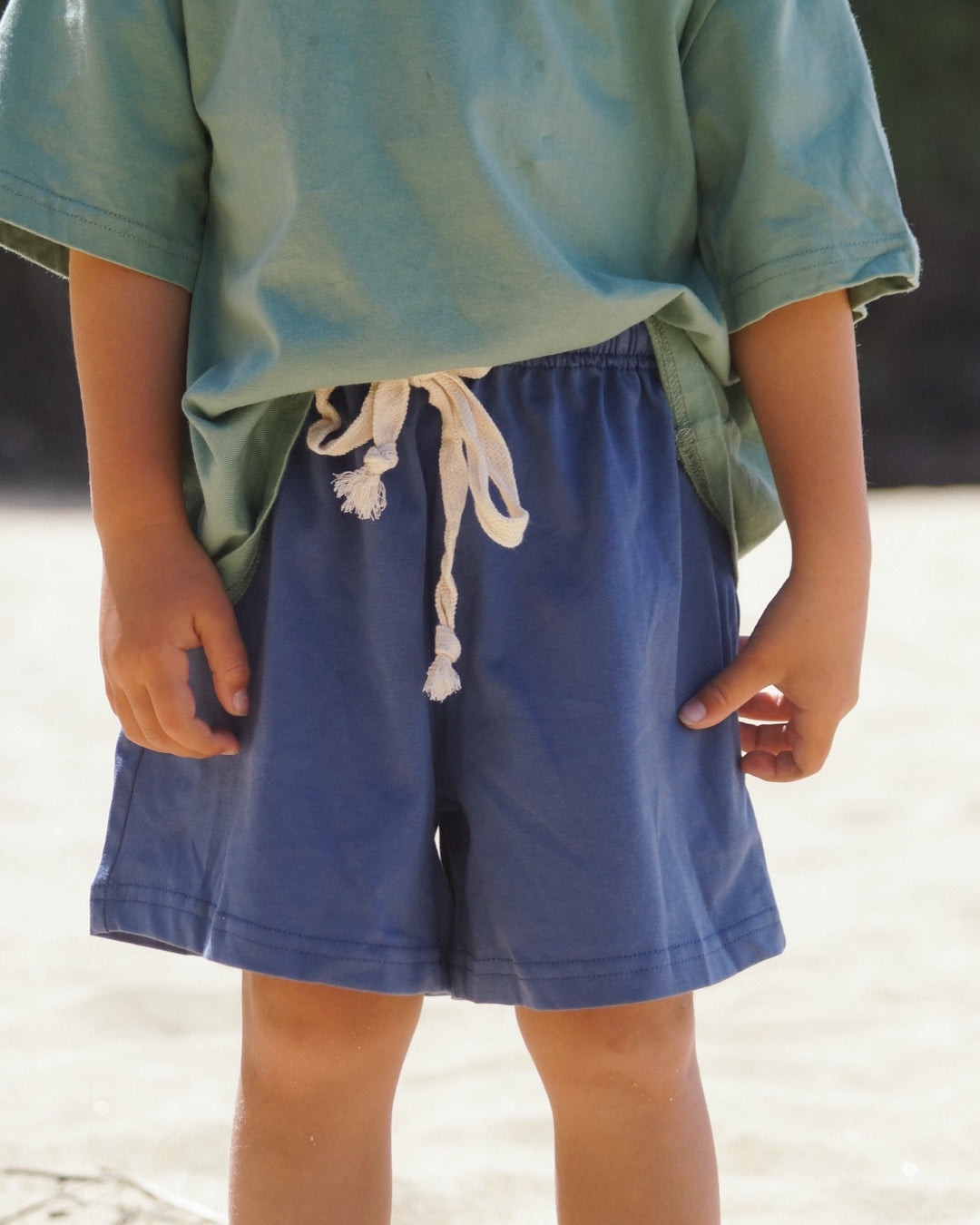 Cotton Shorts | Ocean Blue