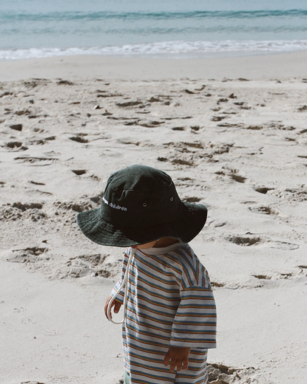 Oceans Children Bucket Hat | Forest Green