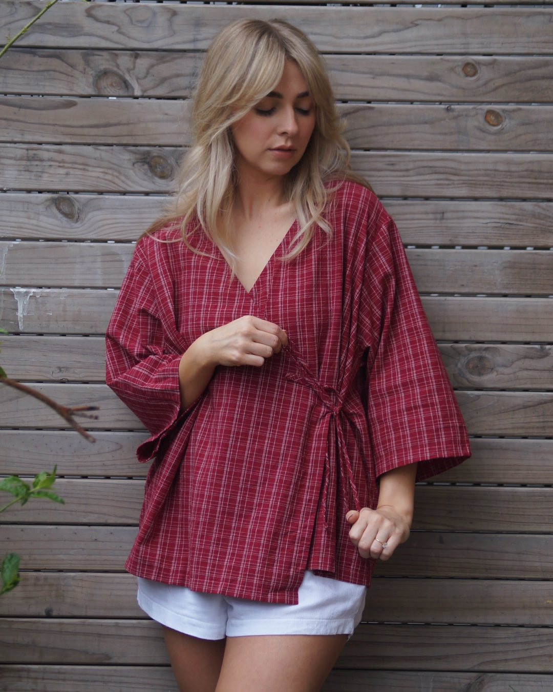 Women's Gingham Set | Cherry