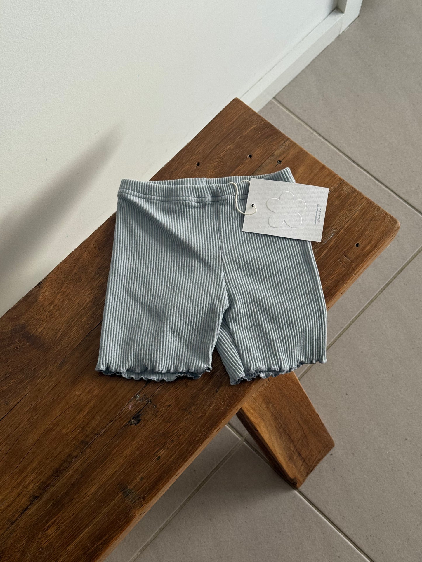 Ribbed Shorts | Ocean Blue