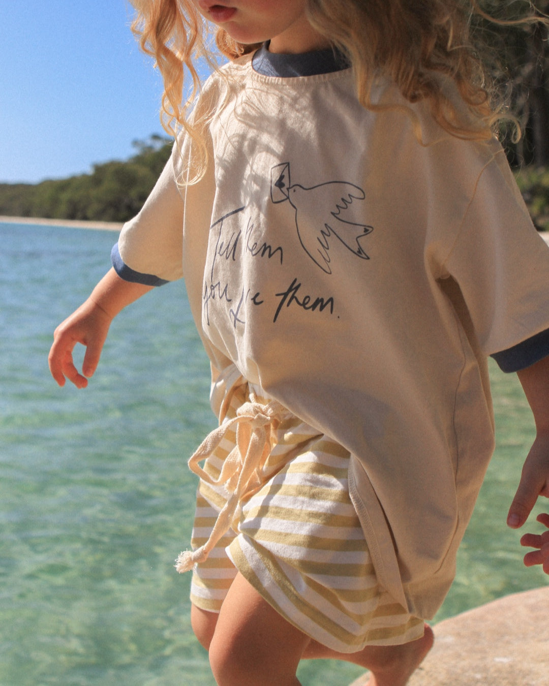 Stripe Shorts | Mustard Yellow