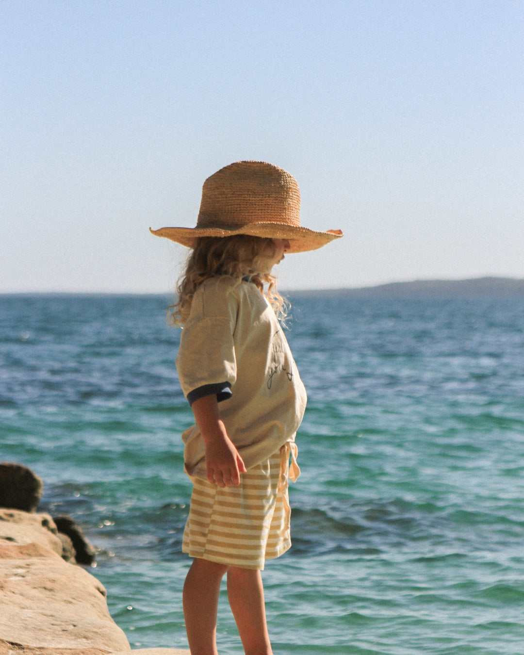 Stripe Shorts | Mustard Yellow