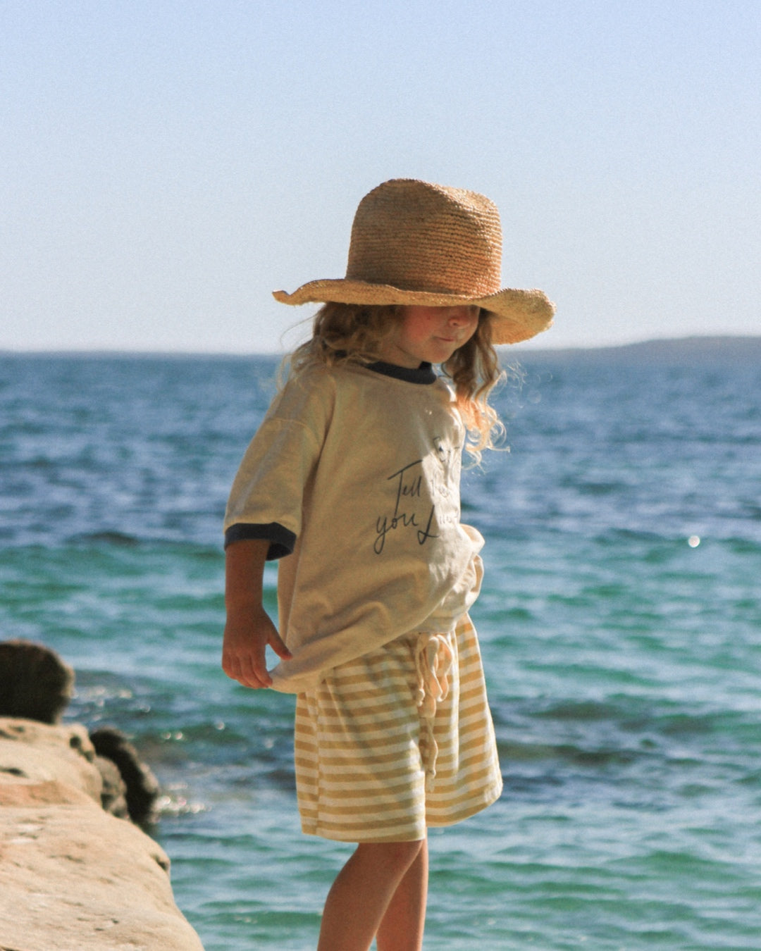 Stripe Shorts | Mustard Yellow