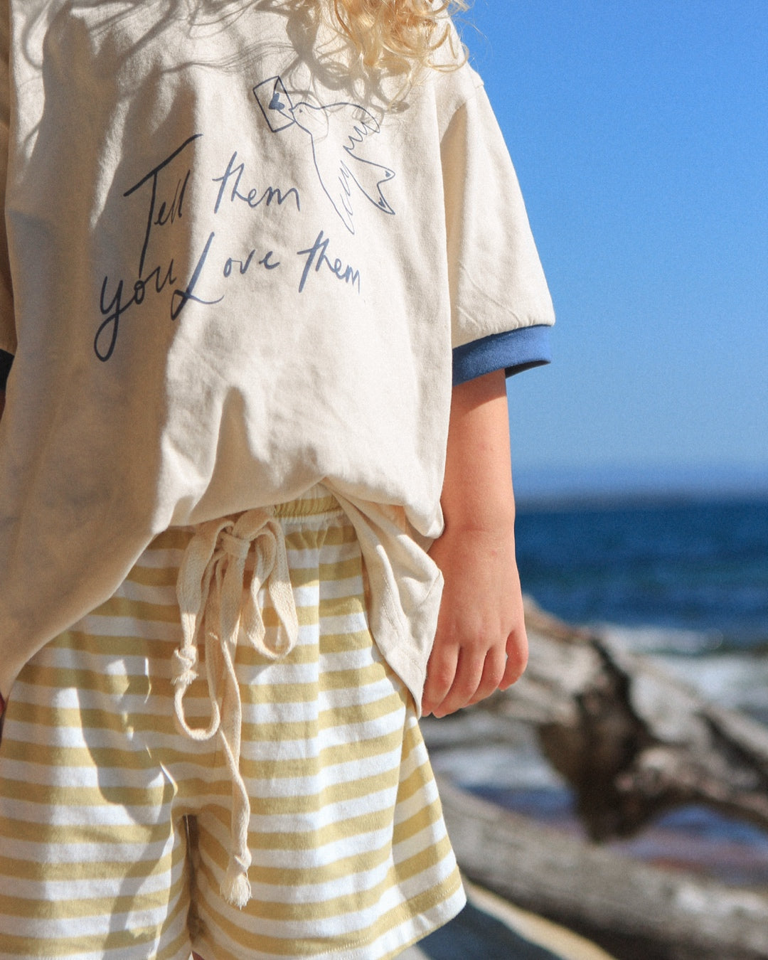 Stripe Shorts | Mustard Yellow