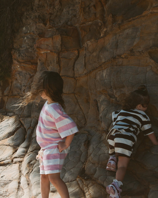 Stripe Shorts | Baby Pink