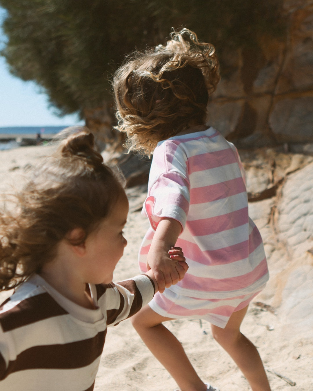 Stripe Tee | Baby Pink