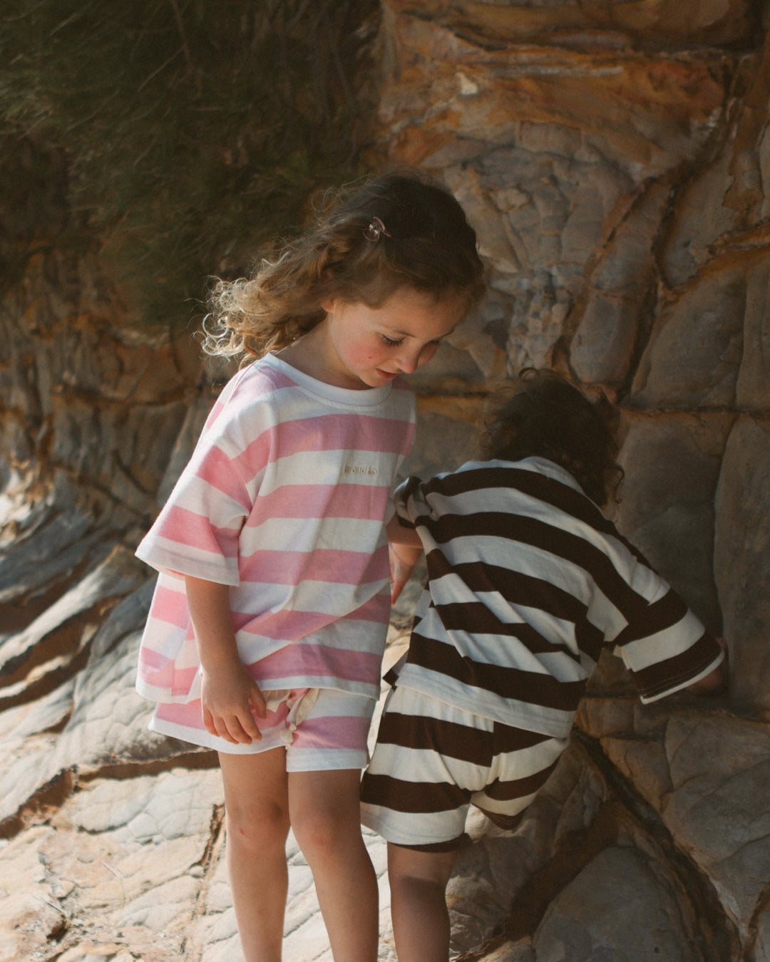 Stripe Tee | Baby Pink