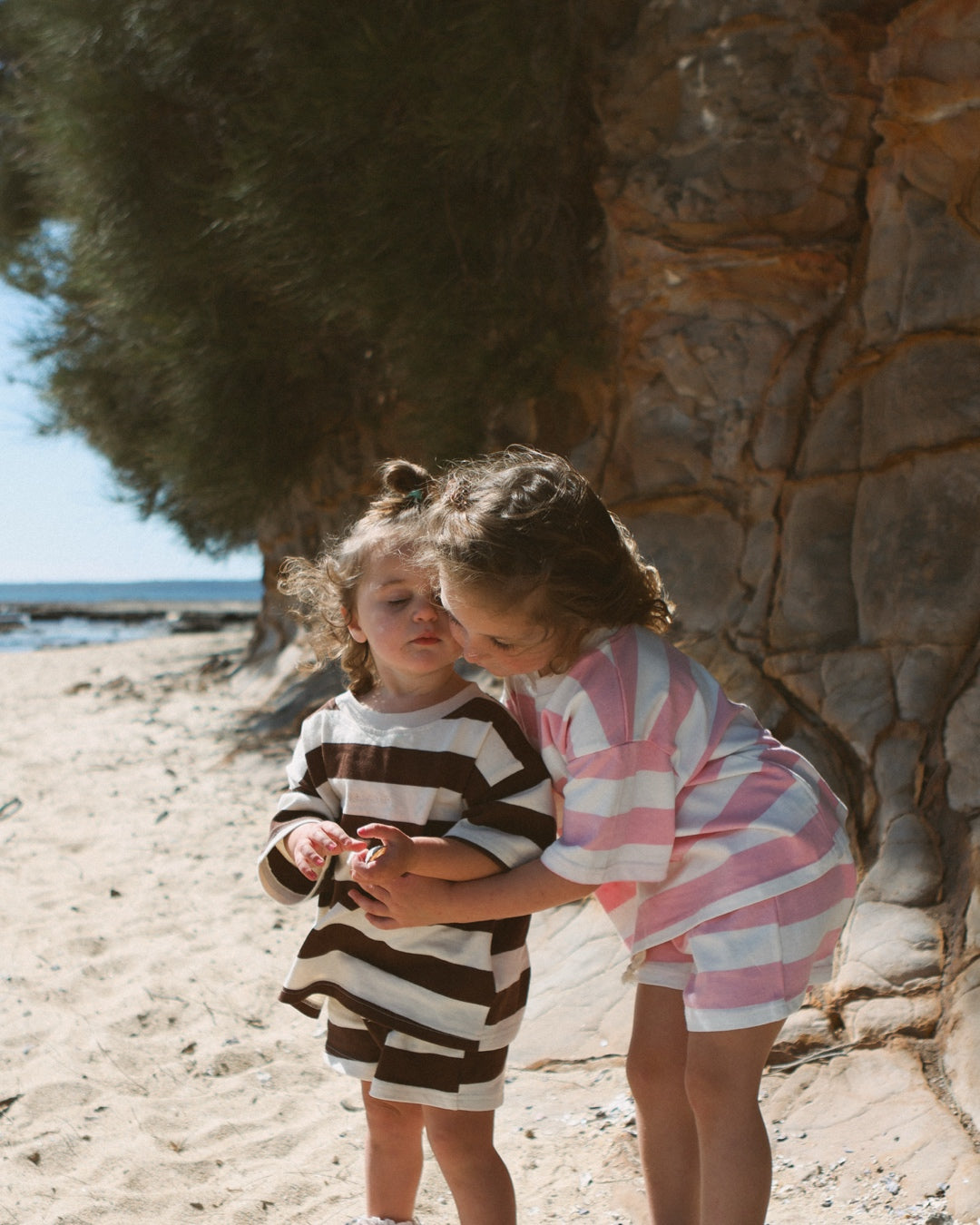 Stripe Tee | Baby Pink