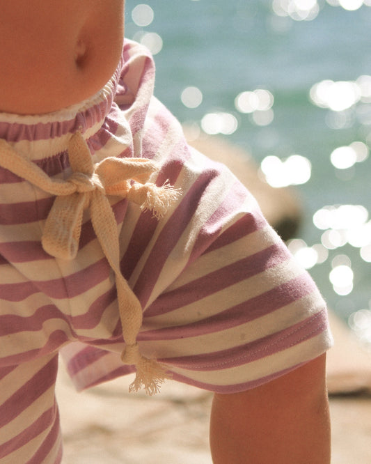 Stripe Shorts | Purple